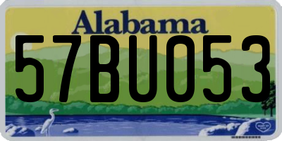 AL license plate 57BU053