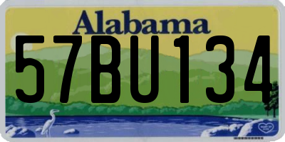 AL license plate 57BU134