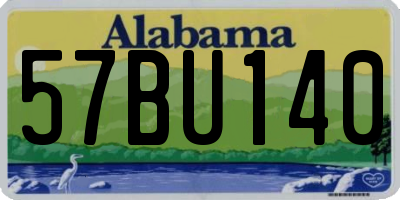 AL license plate 57BU140