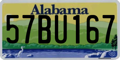 AL license plate 57BU167