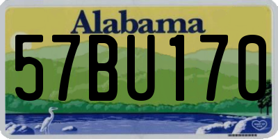 AL license plate 57BU170