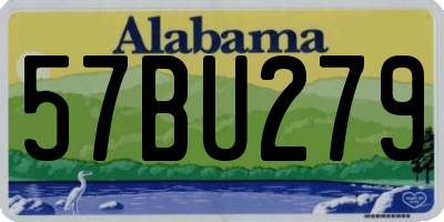 AL license plate 57BU279