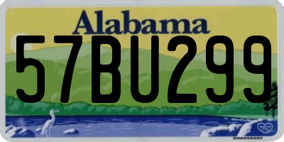 AL license plate 57BU299