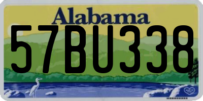 AL license plate 57BU338