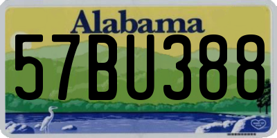 AL license plate 57BU388