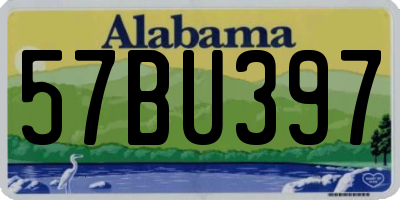 AL license plate 57BU397