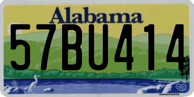 AL license plate 57BU414