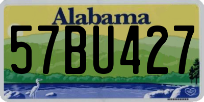 AL license plate 57BU427