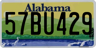 AL license plate 57BU429