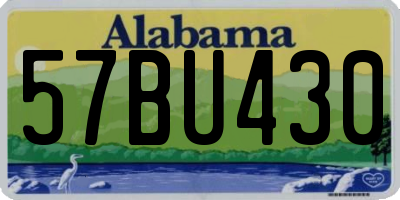 AL license plate 57BU430