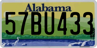 AL license plate 57BU433
