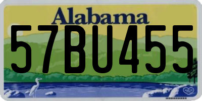AL license plate 57BU455
