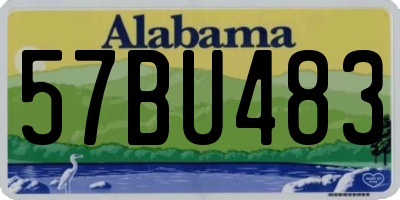 AL license plate 57BU483