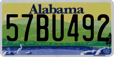 AL license plate 57BU492