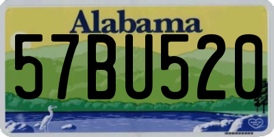 AL license plate 57BU520
