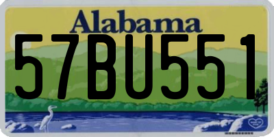 AL license plate 57BU551