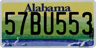 AL license plate 57BU553