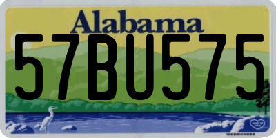 AL license plate 57BU575