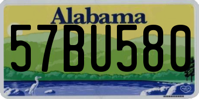 AL license plate 57BU580
