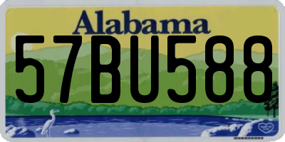 AL license plate 57BU588