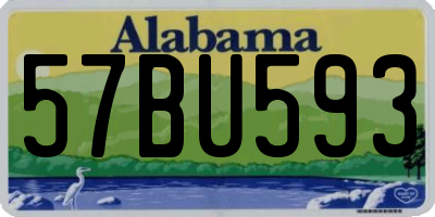 AL license plate 57BU593
