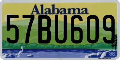 AL license plate 57BU609
