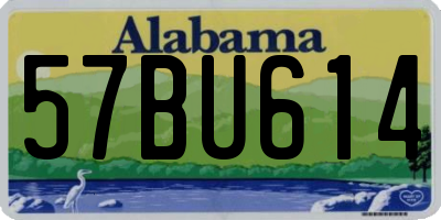 AL license plate 57BU614