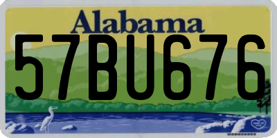 AL license plate 57BU676