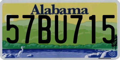 AL license plate 57BU715