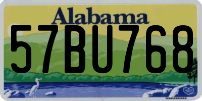 AL license plate 57BU768