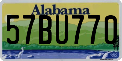 AL license plate 57BU770