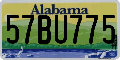 AL license plate 57BU775