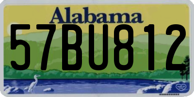 AL license plate 57BU812