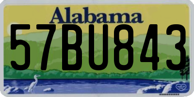 AL license plate 57BU843