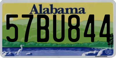 AL license plate 57BU844