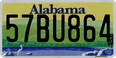 AL license plate 57BU864