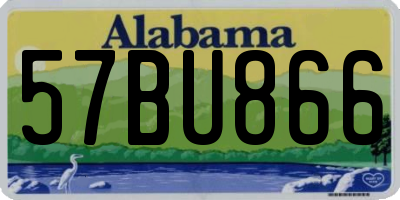 AL license plate 57BU866