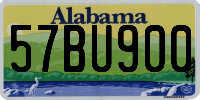 AL license plate 57BU900