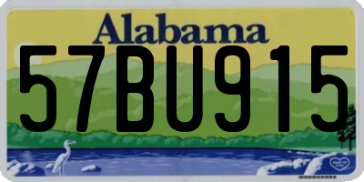AL license plate 57BU915