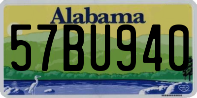 AL license plate 57BU940
