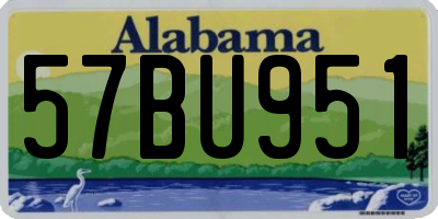 AL license plate 57BU951