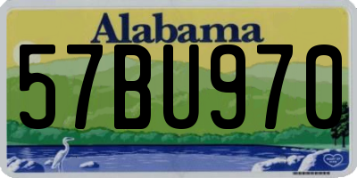 AL license plate 57BU970