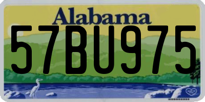 AL license plate 57BU975