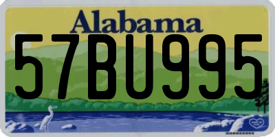 AL license plate 57BU995