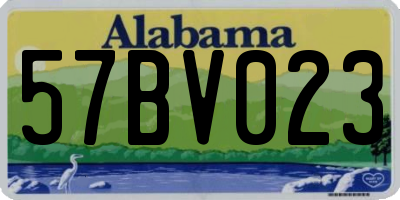 AL license plate 57BV023