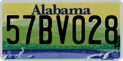 AL license plate 57BV028