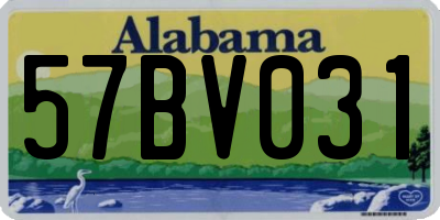 AL license plate 57BV031