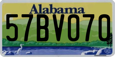 AL license plate 57BV070