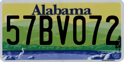 AL license plate 57BV072