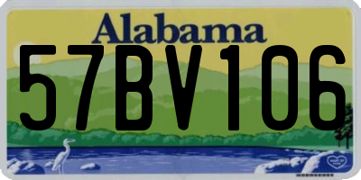 AL license plate 57BV106
